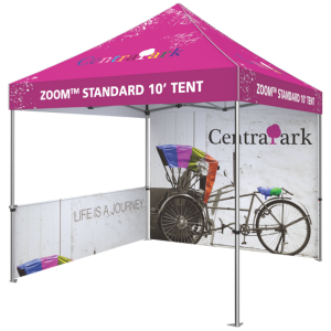 Outdoor Displays Pink tent on poles